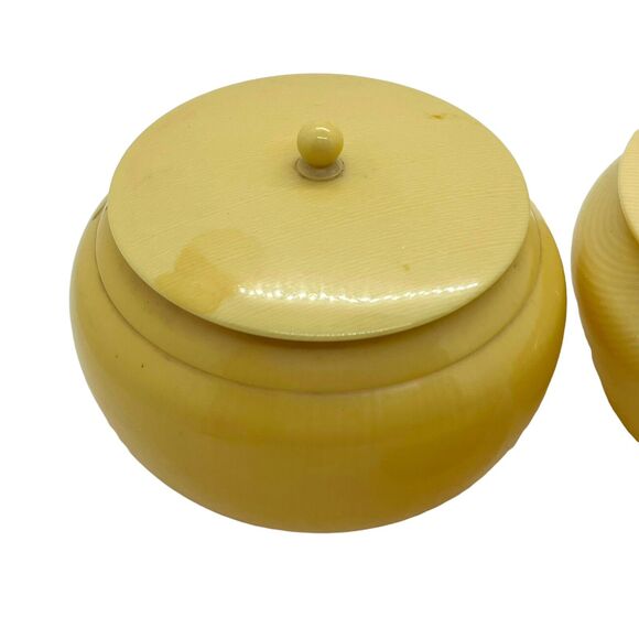 Pyralin Du Barry FRENCH IVORY / Celluloid 3 Pcs Vanity Set Hair Reciever Vintage - Picture 4 of 16